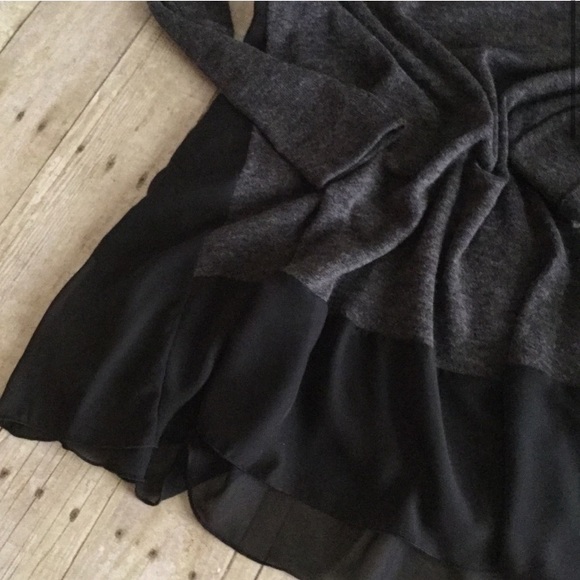 Charcoal Gray w/Black Contrast Trim Tunic - Picture 3 of 8